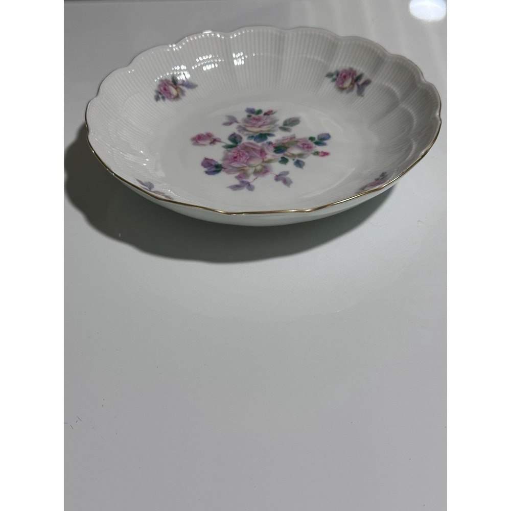 Vintage Pink & Purple Roses "Romantica" Kaiser W Germany Bowl